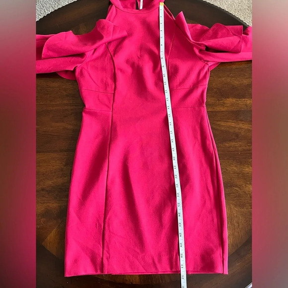 Free People Sweet Talk Off Shoulder Mini Dress Bell Sleeve Raspberry Size Small - Picture 8 of 11